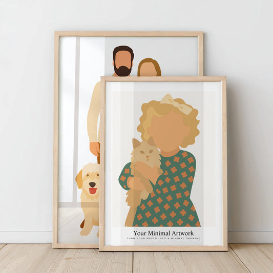 Minimal artwork - Your photo as a minimal illustration