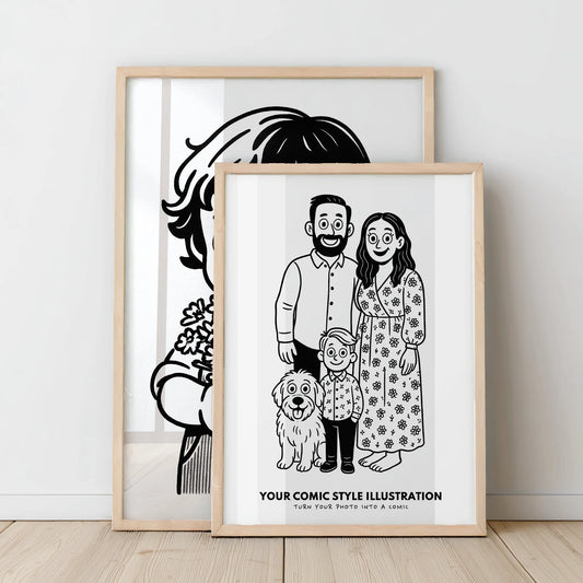 Comic drawing - Your photo as a comic style illustration