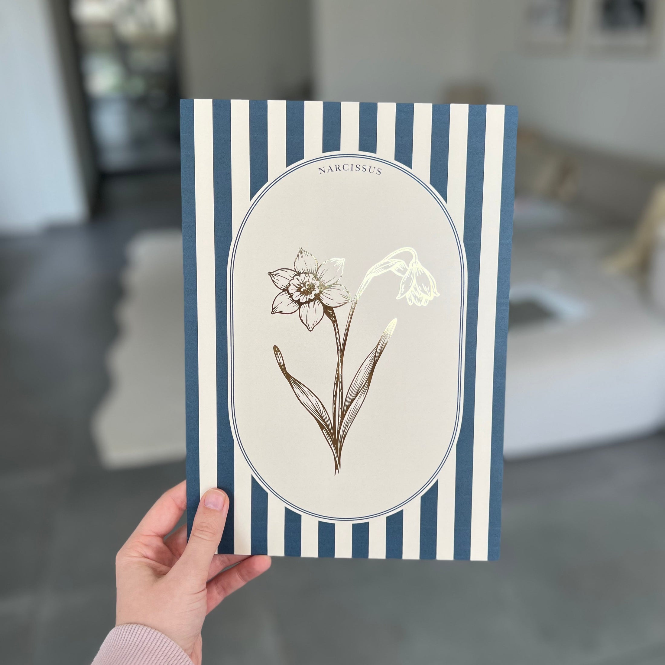 A4 print met geboortebloem