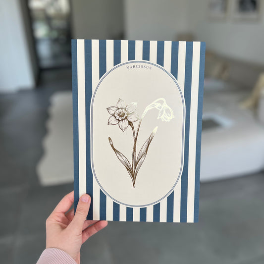 A4 print met geboortebloem