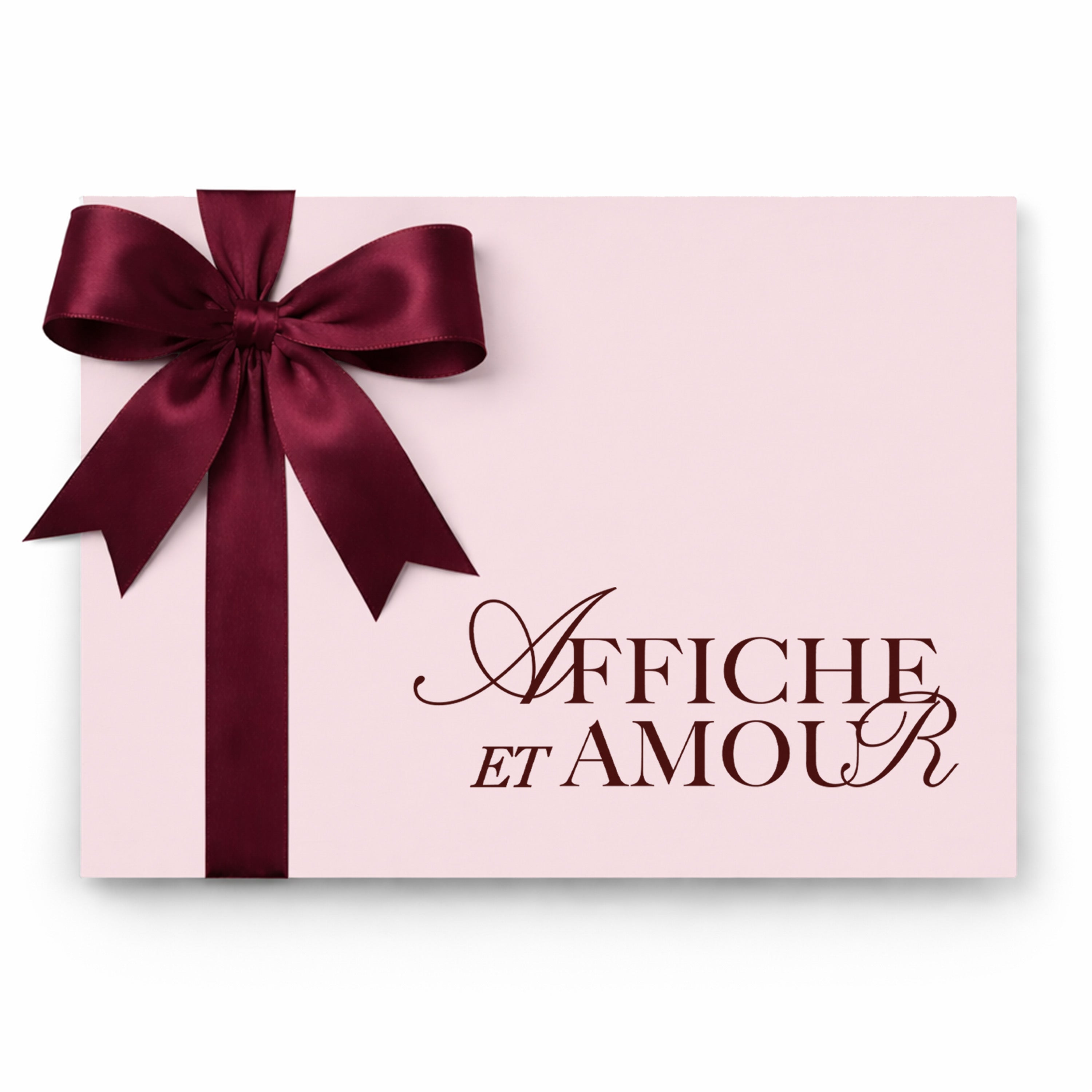Affiche & Amour cadeaubon