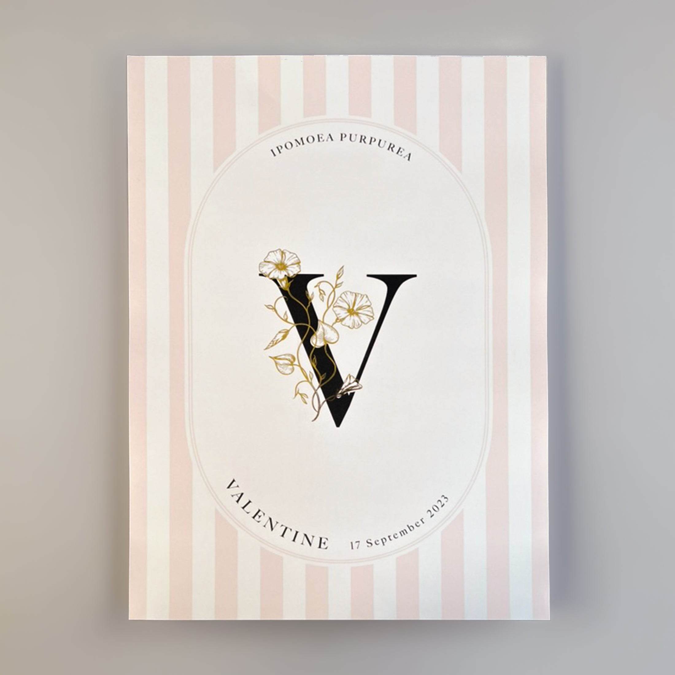 Geboortebloem Monogram