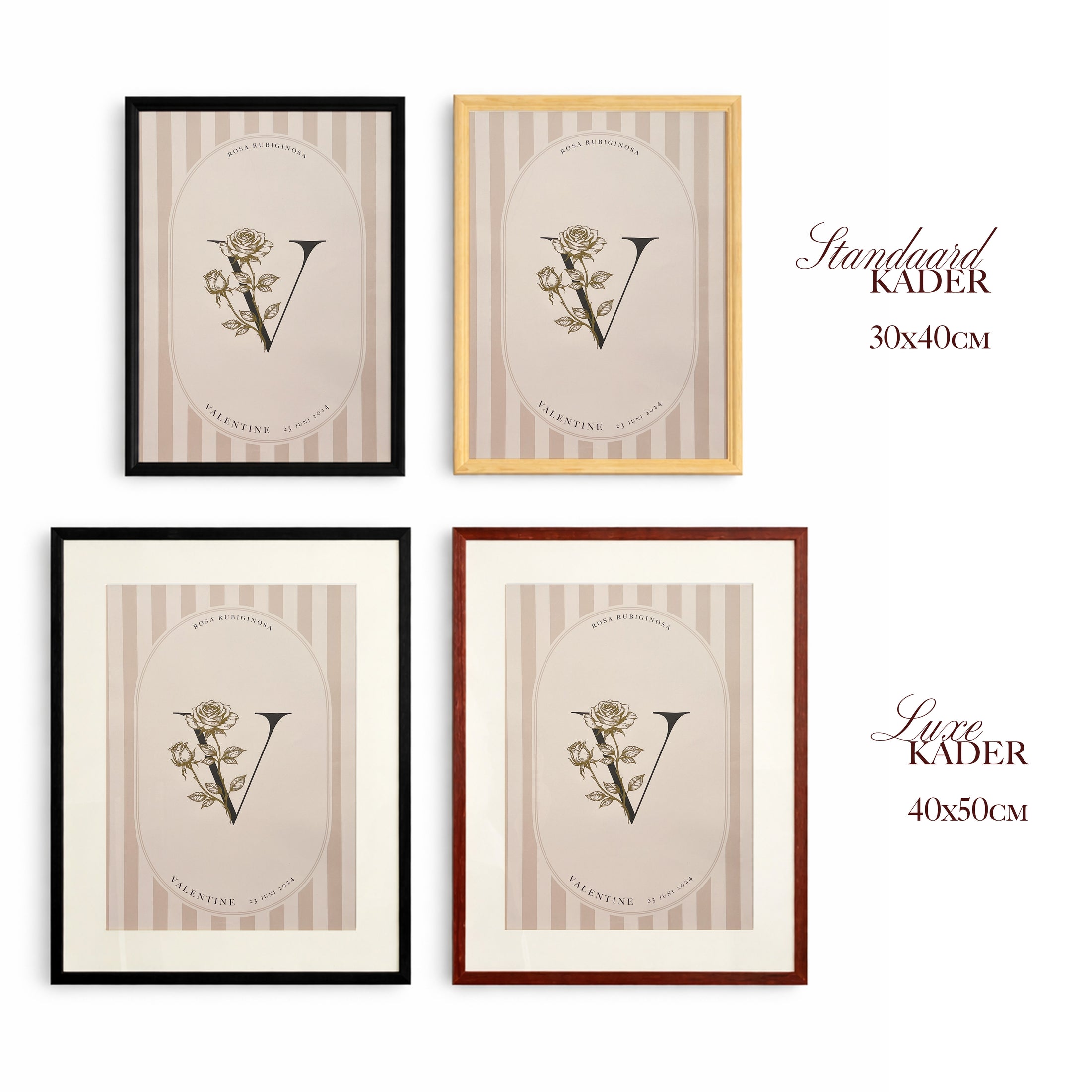 Geboortebloem Monogram